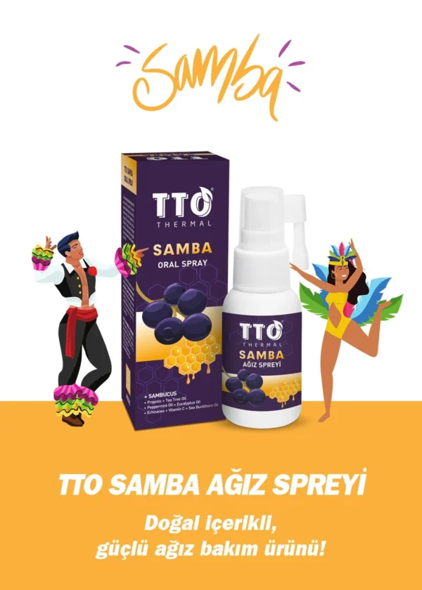 TTO Samba Ağız Spreyi 30 ml (Sambucus, Propolis, Çay Ağacı Yağ, Kara Mürver) - Görsel 2