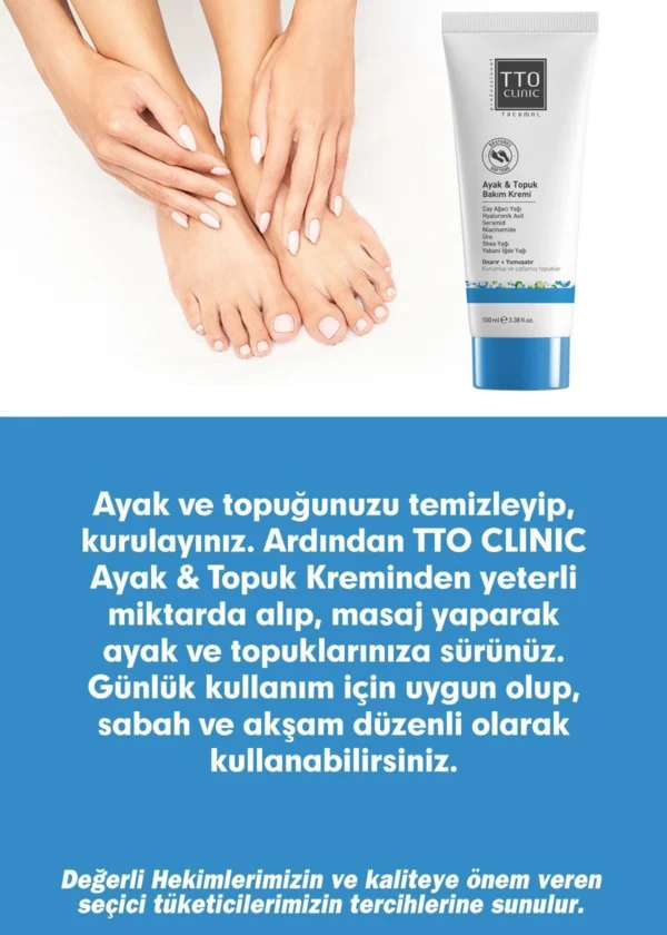 TTO Clinic Ayak & Topuk Bakım Kremi 100 ML - Görsel 2