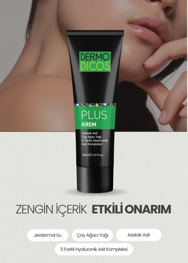 TTO Dermodicos Plus Krem 30 ml Akne Ve Lekelerde ( Çay Ağacı Yağı / Tea Tree Oil / Azeleik Asit ) - Görsel 4