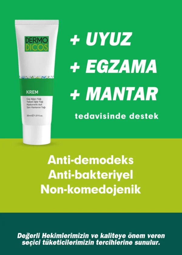 TTO Dermodicos Krem 30 ml (Çay Ağacı Yağ / Tea Tree Oil) - Görsel 3
