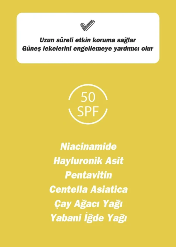 Tto CLINIC Güneş Koruyucu Krem 50 SPF 70 ML - Görsel 4
