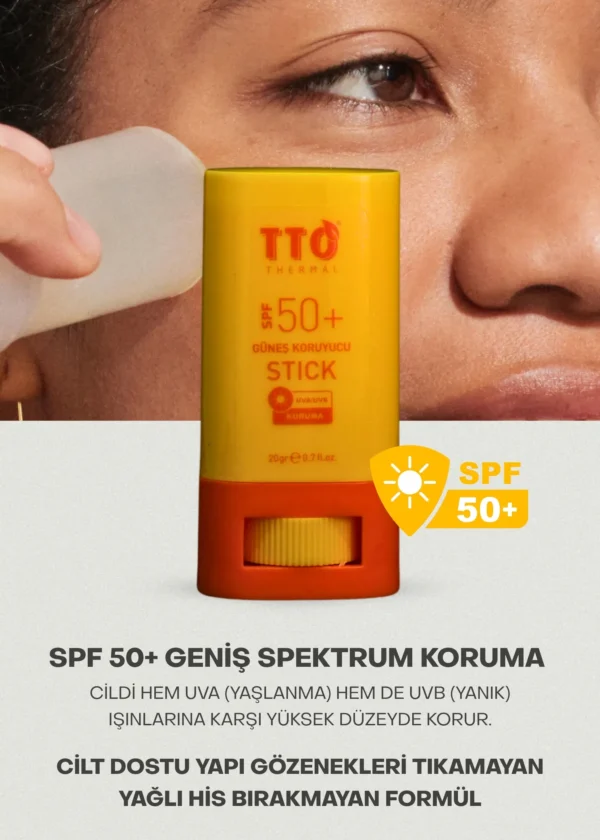 TTO Güneş Koruyucu Stick 50spf Uva Uvb Koruma - Görsel 2